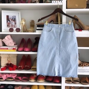 H&M Denim Pencil Skirt